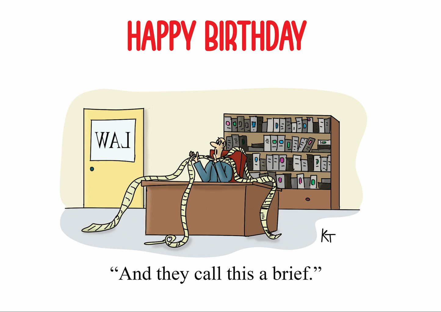 Brief Birthday card