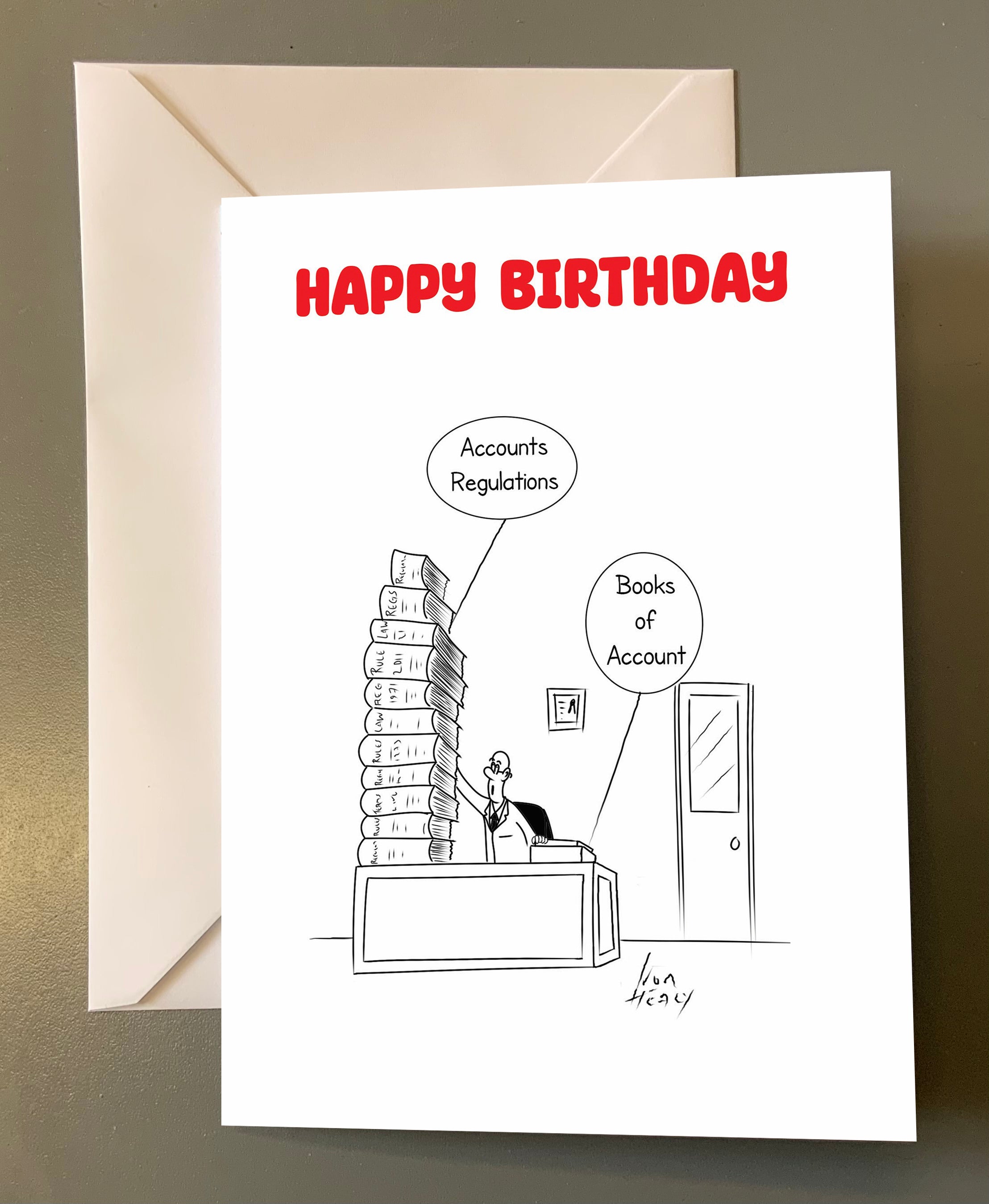 Accounts regulations Birthday card Irish Greeting