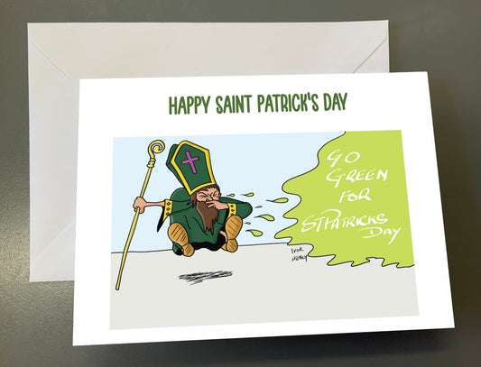 Go green Saint Patrick's day card