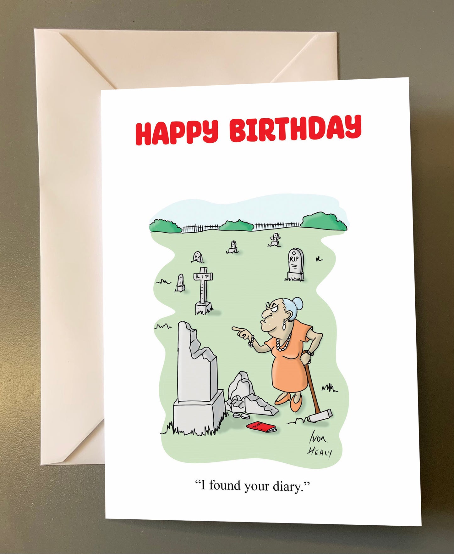 I found your diary Birthday card