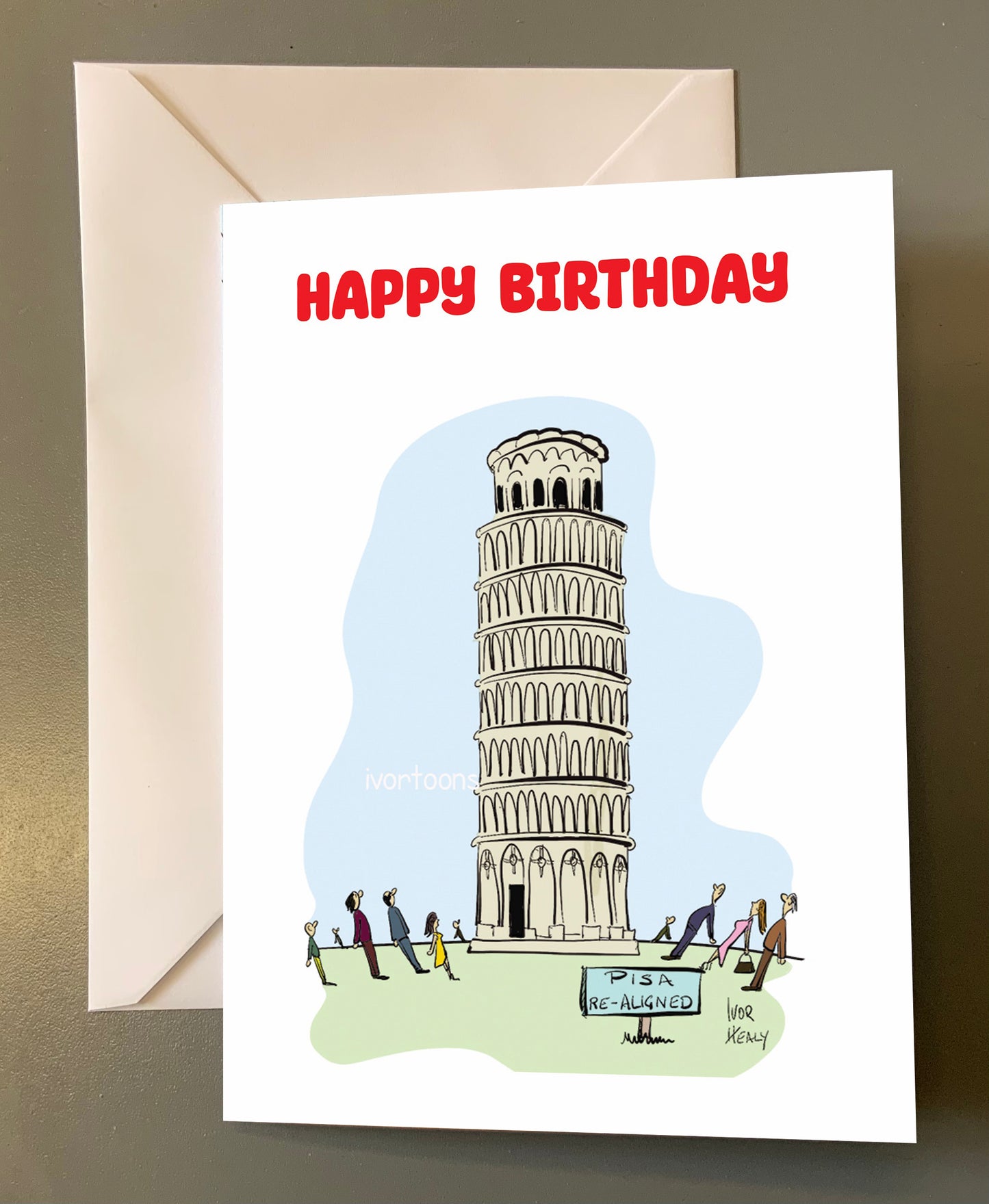 Pisa Birthday card